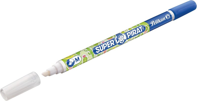 Pelikan Super Pirate Ink Eraser Blue/Green, Line Width M (Multi Tip) Ink Killer for Erasing and Overwriting, Pack of 2 - Image 2