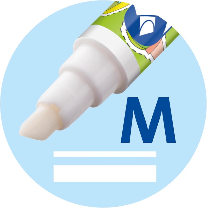 Pelikan Super Pirate Ink Eraser Blue/Green, Line Width M (Multi Tip) Ink Killer for Erasing and Overwriting, Pack of 2 - Image 4