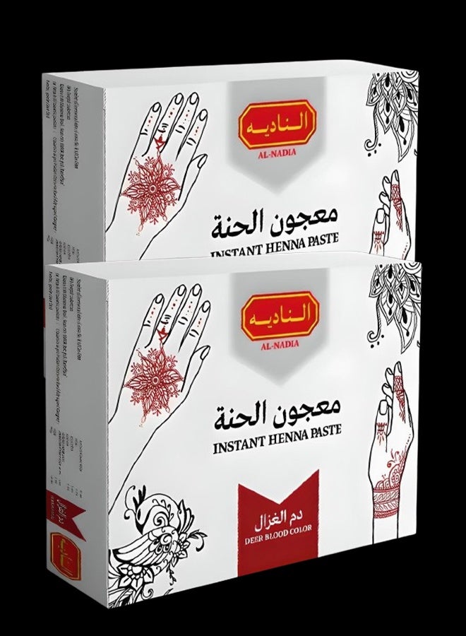 نادية معجون حناء الناديه اللون الاحمر دم الغزال 24 حبه - Image 1