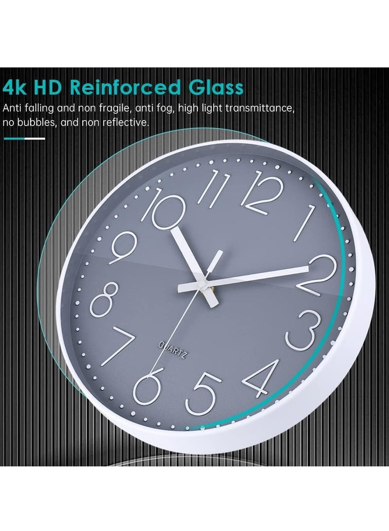 TRASSLE Wall Clock 12 Inch Non-Ticking Silent Battery Operated Round Wall Clock Modern Simple Style Decor Clock for Home,Office,School,Kitchen,Bedroom,Living Room - Image 4