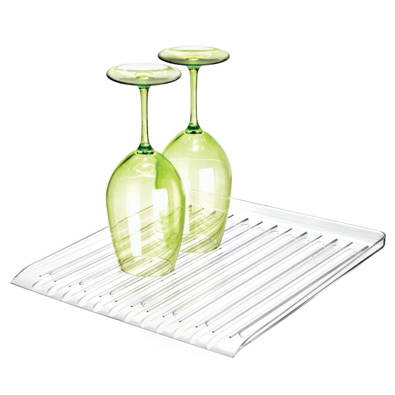 InterDesign iDesign Forma BPAFree Plastic Dish Drainer  12 x 1425 x 15 Clear
