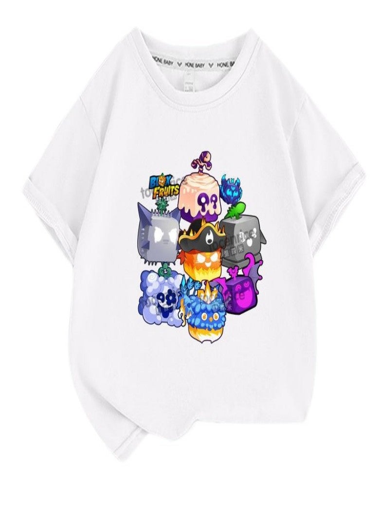 blox fruits Unisex Short Sleeve Stylish Top TShirt cotton Tee for Boys Girls Kid Children - Image 1