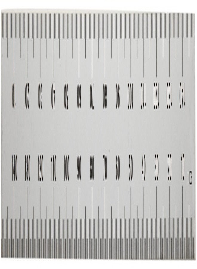 Mitutoyo 182-111, Steel Rule, 150mm, (1mm, 1/2mm), 1.2mm Thick X 19mm Wide, Satin Chrome Finish Tempered Stainless Steel - Image 2