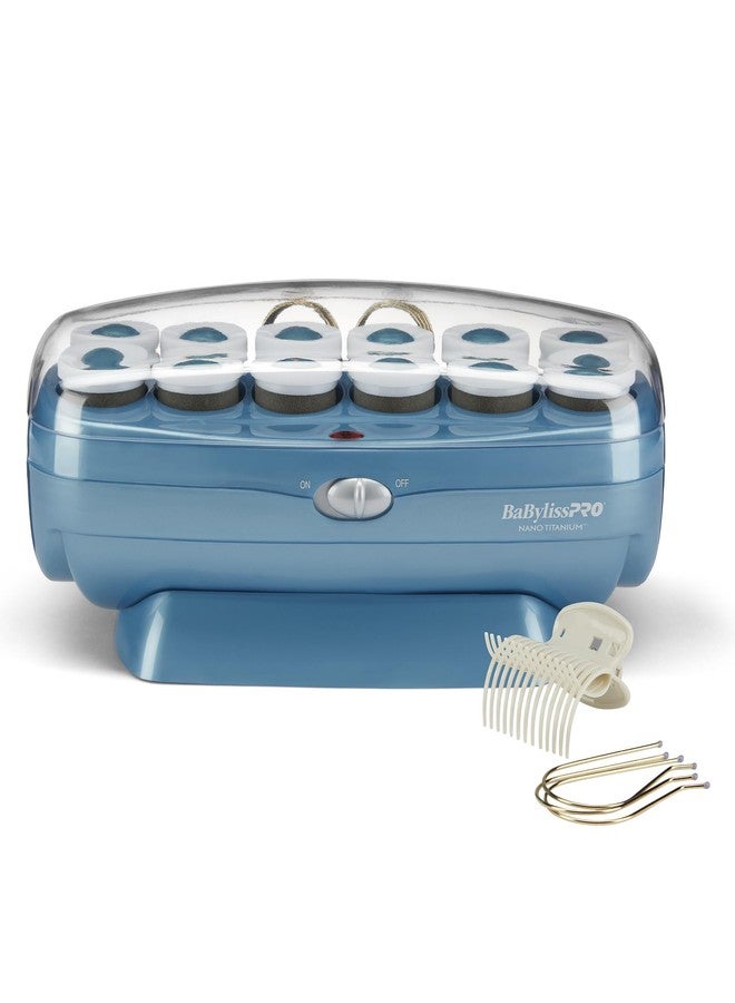 BaBylissPRO Jumbo Hot Rollers, Nano Titanium Hair Styling Tools & Appliances, 12 Count, (Pack of 1) BABNTCHV15 - Image 1