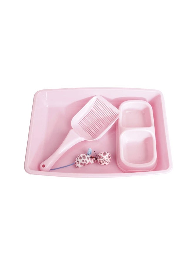 Pawise Kitty Starter Kit Pink - Set of 4 Items