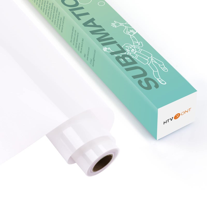 HTVRONT Sublimation Vinyl for LightColored Shirts  12 X 10FT Matte Clear HTV Vinyl for Sublimaion  Wash Durable Clear Dye Sub HTV for Cotton Fabric