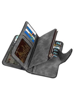 Baellery Wallet For Women Rfid Blocking Clutch Purse Long Ladies Credit Card Holder Organizer(Dark Grey)  - Image 4