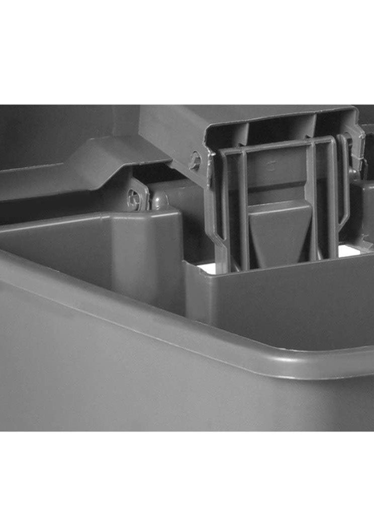 SAQOWARE - 45 Litre Waste Bin | Dust Bin | Garbage Bin | Pedal Bin | Trash Bin | Step on Waste Bin with Pedal Dark Grey - Image 1