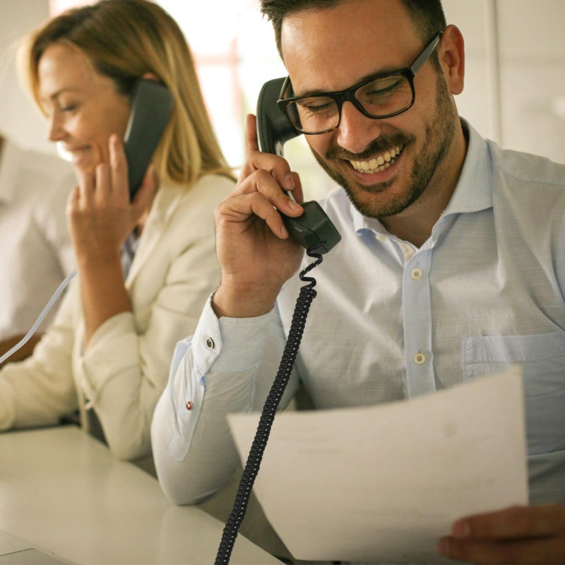 Spiral Telephone Cord Coiled Receiver Cable Stretchable Spring Design For Desk Phone Office Home - Image 3
