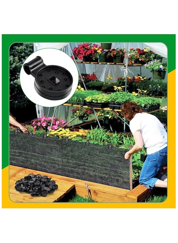 20 Shade Cloth Plastic Clips Round Black Grips for Greenhouse Outdoor Garden, Anti-bird Netting, Sun Shade Net, Fabric Accessories - Image 5