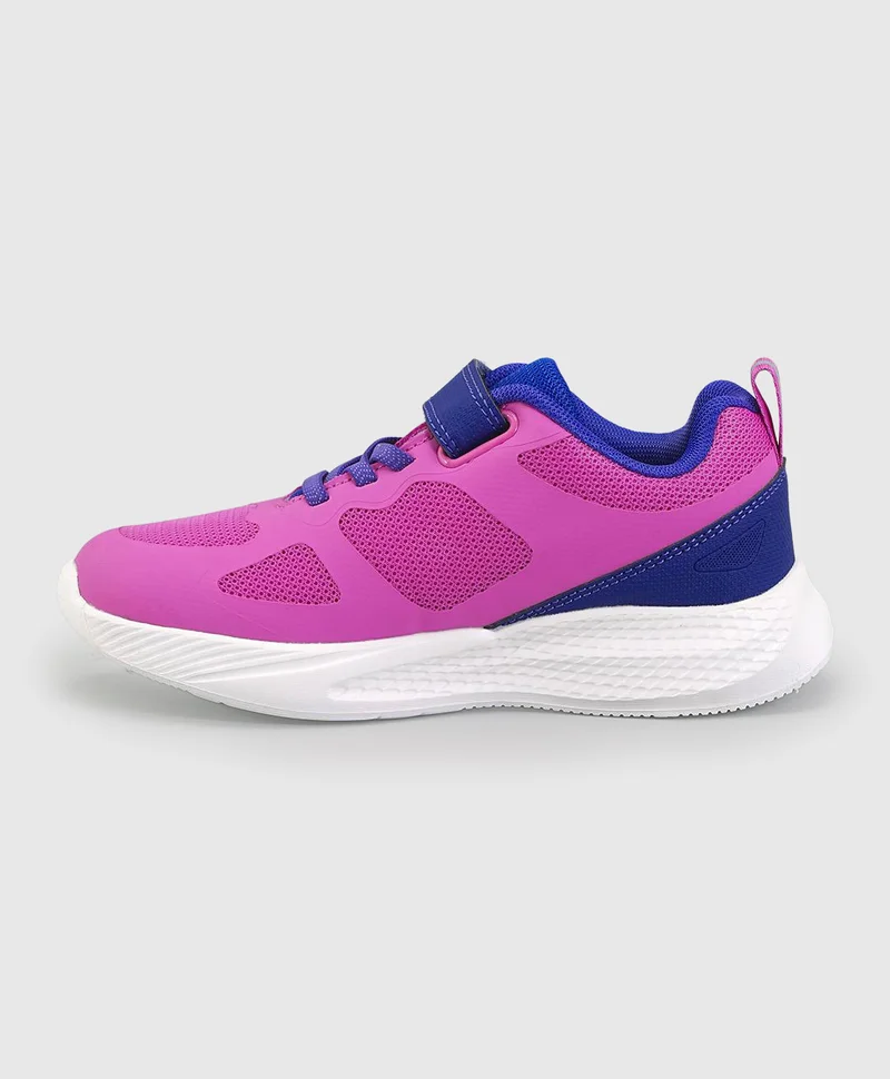 Bonfino Bonfino Hook & Loop Closure Memory Foam Shoes - Pink & Navy Blue