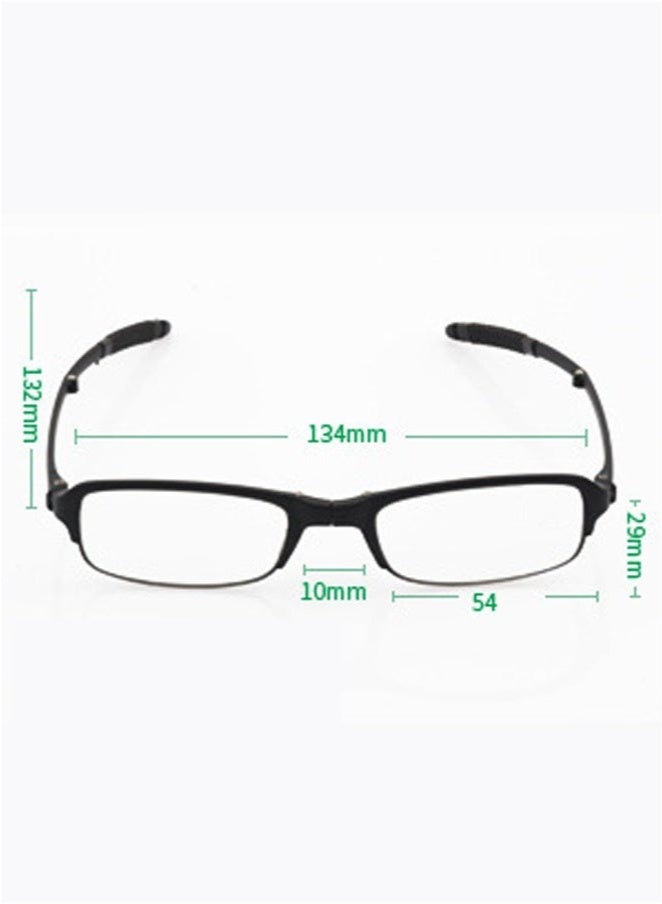 رابو نظارات قراءة قابلة للطي +2.00D – رؤية عالية الوضوح، مضادة لإجهاد العين، مناسبة للرجال والنساء - Image 2