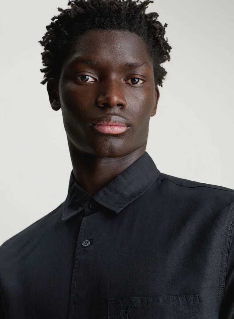 Calvin Klein Jeans Linen Slim Fit Shirt