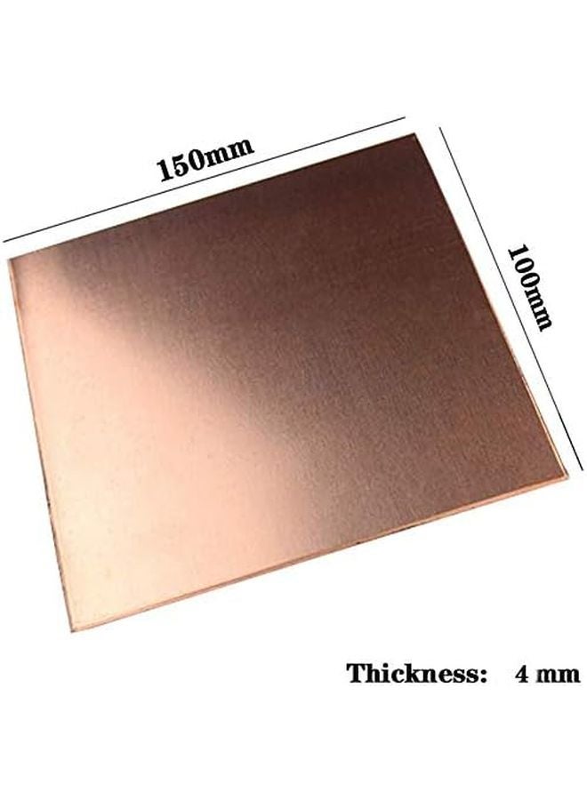 Pure Copper Sheet Metal Plate 100mmx150mmx4mm High Purity for Industry Tools - Image 3