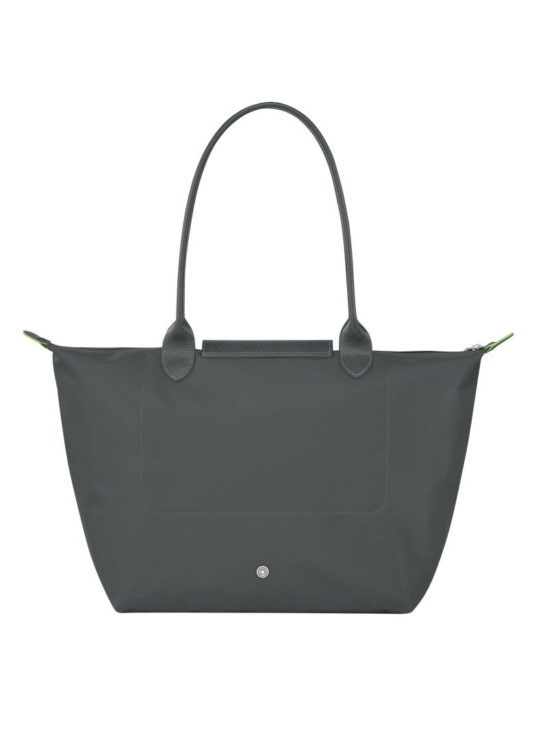 Longchamp Le Pliage Large Graphite Grey Shoulder Strap  Women's Eco-Friendly Fashionable and Versatile Large Cosmetic Bag, Handbag, Shoulder Bag - Image 4