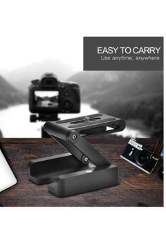 SYOSI SYOSI Z Flex Tilt Tripod Head, Aluminum Alloy Folding Z Shape Tilt Pan Head Quick Release Plate Bracket for Nikon for Canon DSLR Cameras, Tripod Quick Release Plate  - Image 5