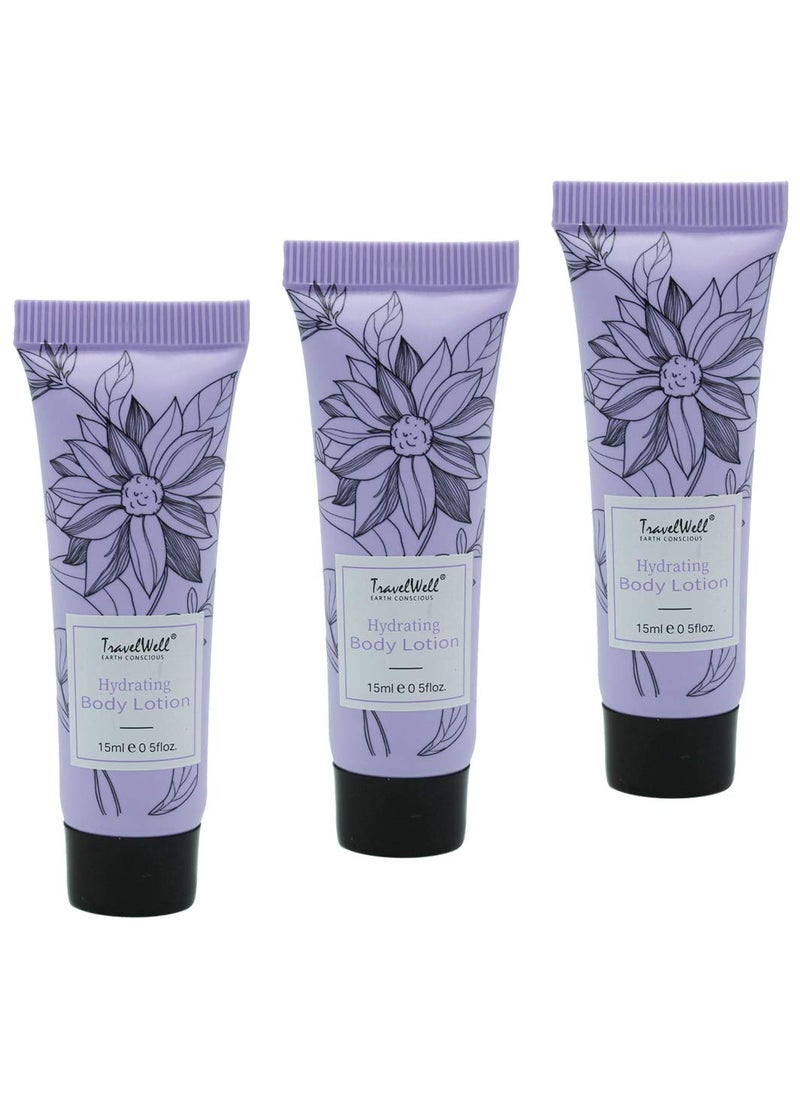 Travelwell Travel Well Flower Series Hotel Travel Size Lotion Bulk 05 Fl Oz15ml Individually Wrapped 200 Tubes per Box  Small Size Toiletries  Hotel Toiletries Bulk Set 