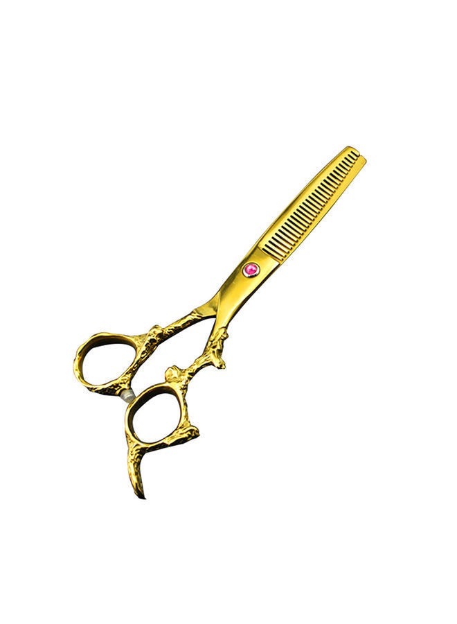 NIBEMINENT Dragon Handle Stainless Steel Hairdressing Scissors Set Gold 6inch - Image 1