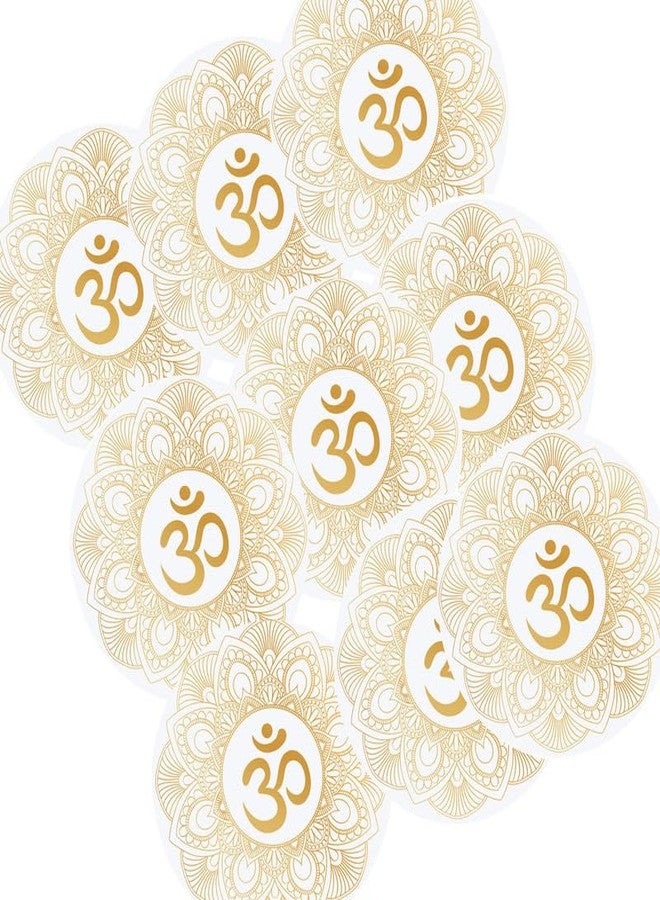 SLGIFT Vinyl OM Theme Sticker, Self-Adhesive Vinyl Stickers, 54 Pieces, 2 x 2 Inches Round Sticker, 9 Unique Designs, R044 - Image 3