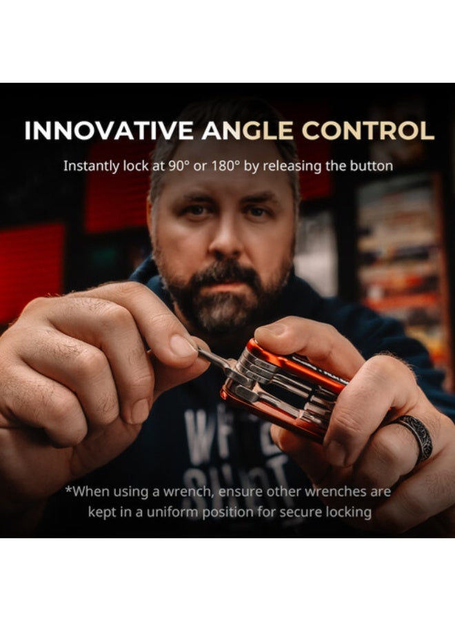 SmallRig x FILM RIOT 10-in-1 Folding Wrench Set with Multiple Angle Positioning (Green) 4814 - Image 5