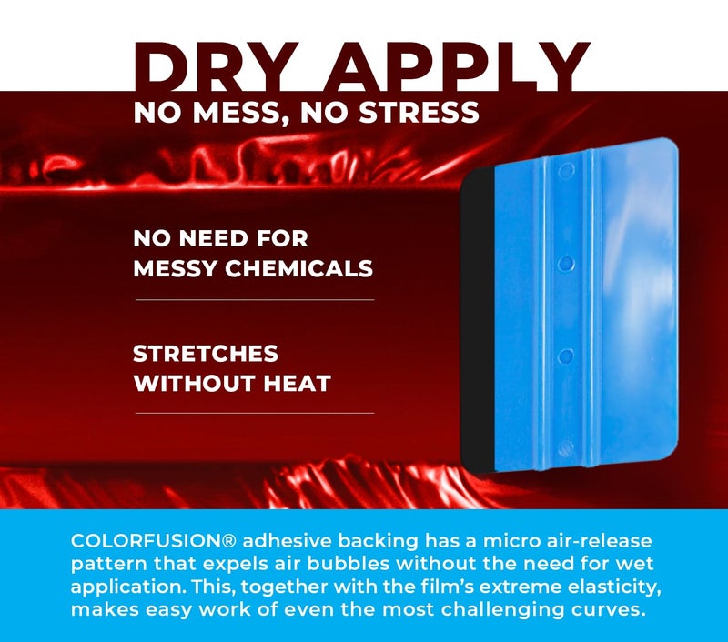 VViViD ColorFusion PPF by VViViD, Gloss Sinister Red Dry Apply PPF Vinyl Car Wrap Roll 1.3ft x 5ft - Image 2