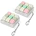 Sumgsn 2 Pcs Keyboard Fidget Toy Clicker Fidget for Adults 9 Keys Relieve Stress and Anxiety Decompression Keyboard Fidget Keychain - Image 2