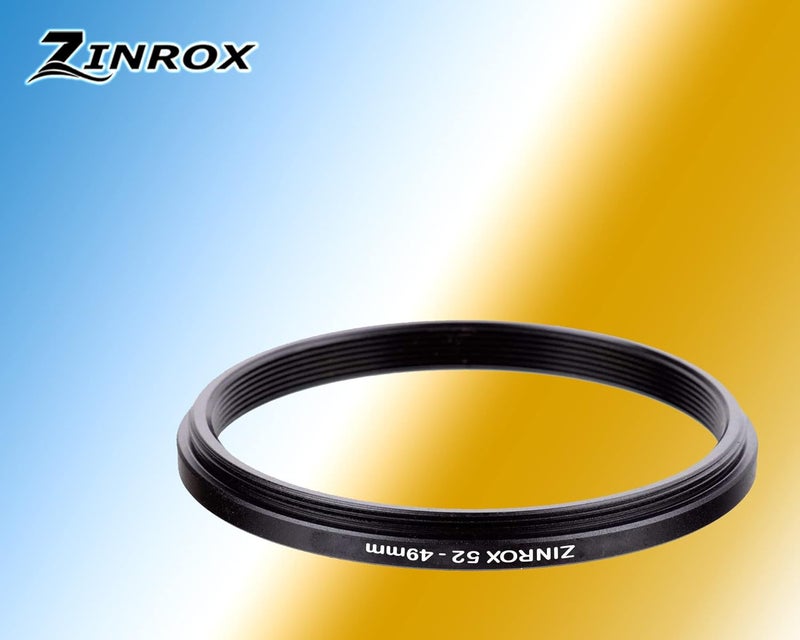 ZINROX® 52-49mm Step Down Lens Filter Adapter Ring, Set of 1 Piece - Size : 52mm to 49mm Stepping Ring - Image 4