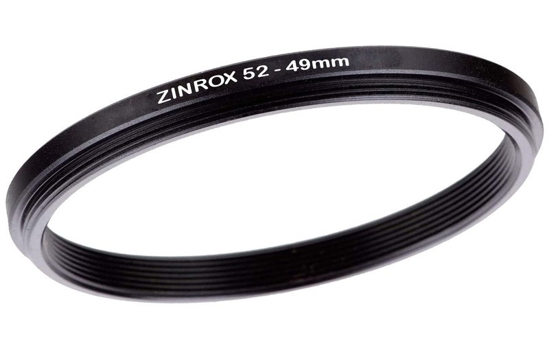 ZINROX® 52-49mm Step Down Lens Filter Adapter Ring, Set of 1 Piece - Size : 52mm to 49mm Stepping Ring - Image 1