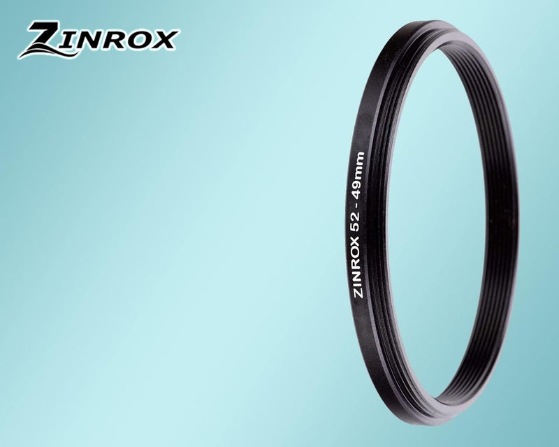 ZINROX® 52-49mm Step Down Lens Filter Adapter Ring, Set of 1 Piece - Size : 52mm to 49mm Stepping Ring - Image 5