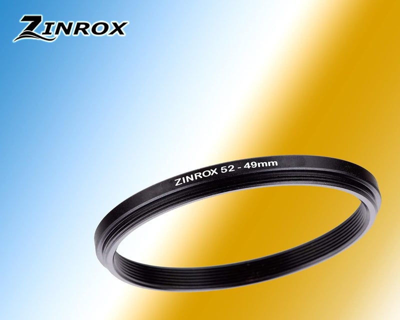 ZINROX® 52-49mm Step Down Lens Filter Adapter Ring, Set of 1 Piece - Size : 52mm to 49mm Stepping Ring - Image 2