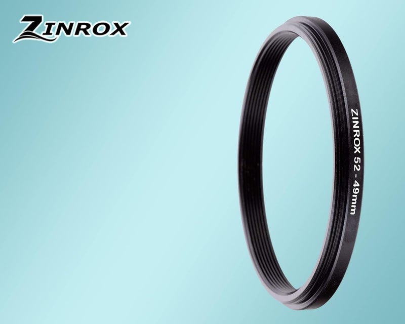 ZINROX® 52-49mm Step Down Lens Filter Adapter Ring, Set of 1 Piece - Size : 52mm to 49mm Stepping Ring - Image 3