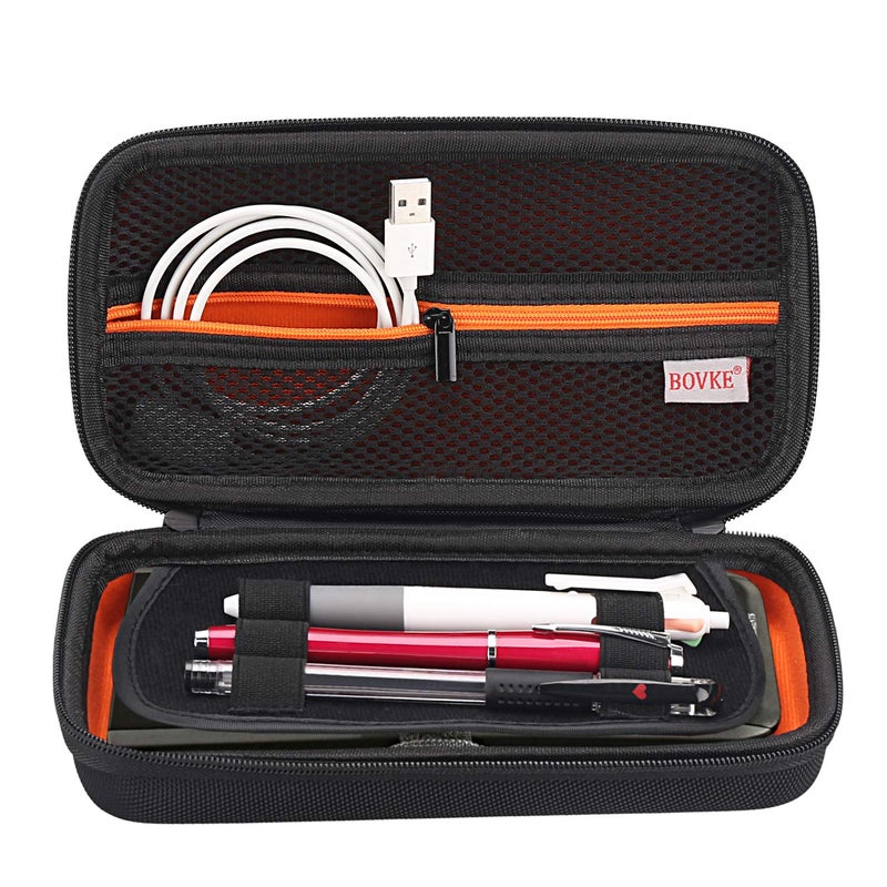 BOVKE Calculator Case for Texas Instruments TI-Nspire CX II CAS/CX II/CX CAS/CX Color Graphing Calculator and More - Extra Mesh Pocket for USB Cables and Other Accessories, Black - Image 2