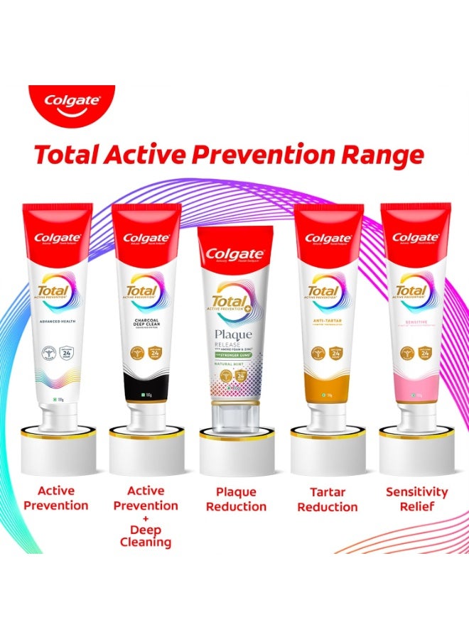 كولجيت معجون أسنان كولجيت لإزالة البلاك بالكامل، أكثر فعالية 3 مرات في مكافحة البلاك، ويقلل من مشاكل اللثة، معجون أسنان مضاد للبكتيريا، نفس منعش، 80 جم - Image 3