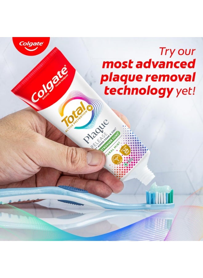 كولجيت معجون أسنان كولجيت لإزالة البلاك بالكامل، أكثر فعالية 3 مرات في مكافحة البلاك، ويقلل من مشاكل اللثة، معجون أسنان مضاد للبكتيريا، نفس منعش، 80 جم - Image 4