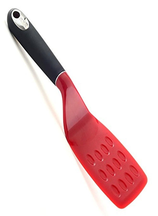Norpro Brownie Spatula with Scalloped Blade, Red, large - Image 1