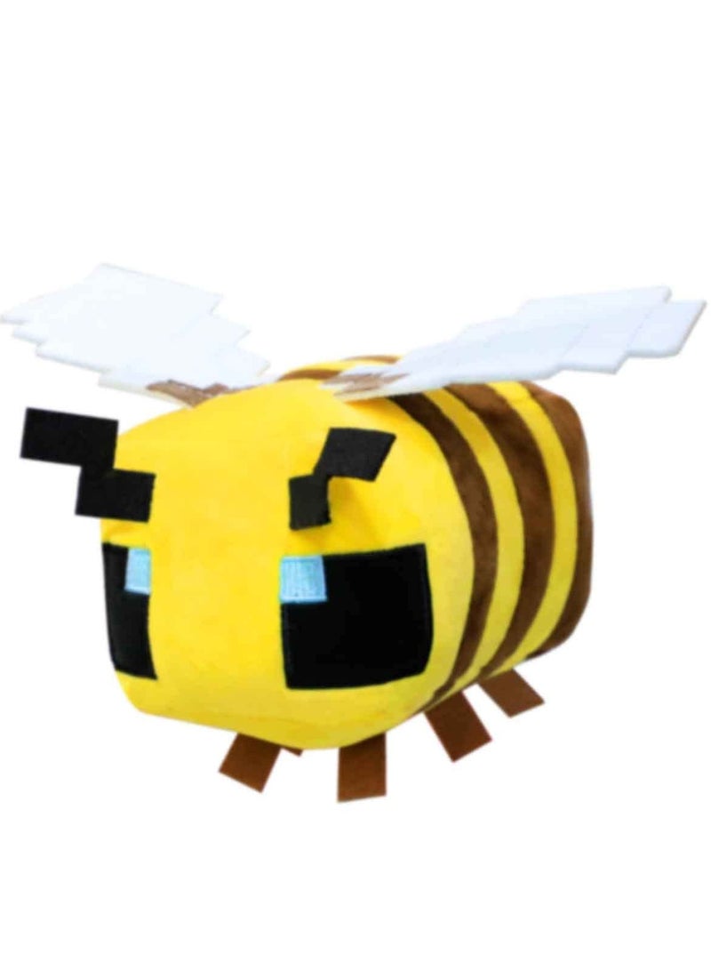 ماين كرافت دمية Putrer Bee المحشوة - لعبة ناعمة ولطيفة بحجم 17 سم (6.7 بوصة)، هدية عيد ميلاد للأطفال والفتيات وعشاق النحل - Image 1