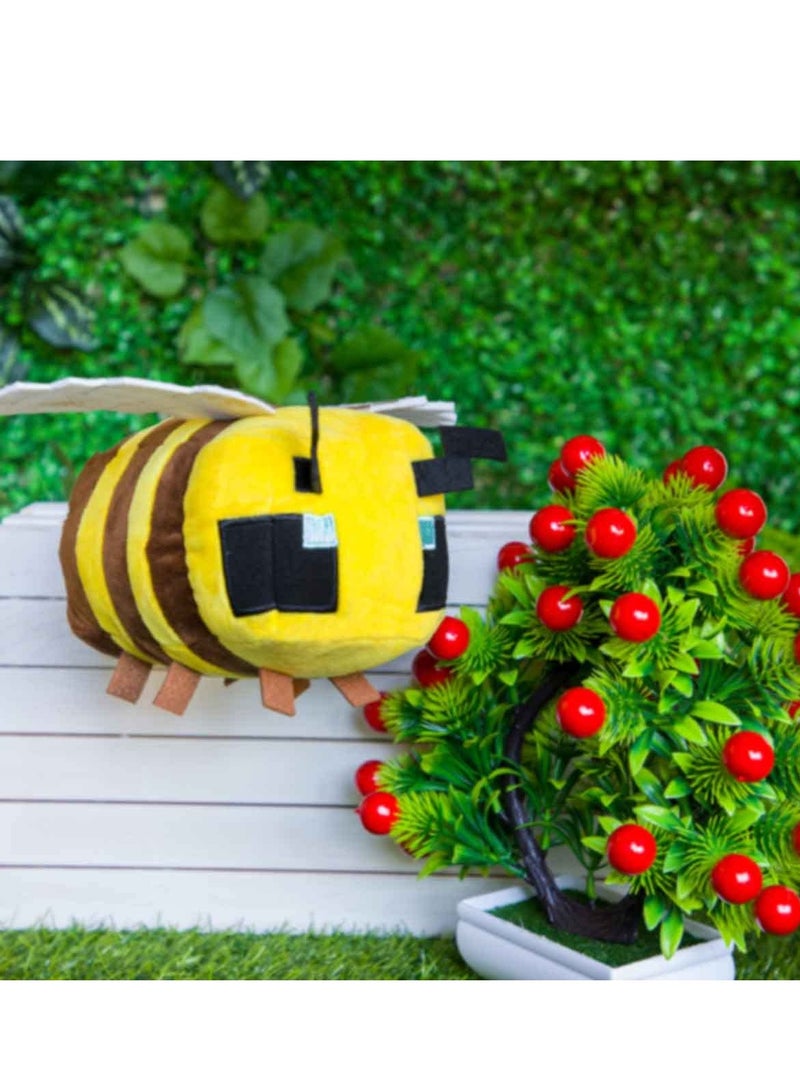 ماين كرافت دمية Putrer Bee المحشوة - لعبة ناعمة ولطيفة بحجم 17 سم (6.7 بوصة)، هدية عيد ميلاد للأطفال والفتيات وعشاق النحل - Image 3