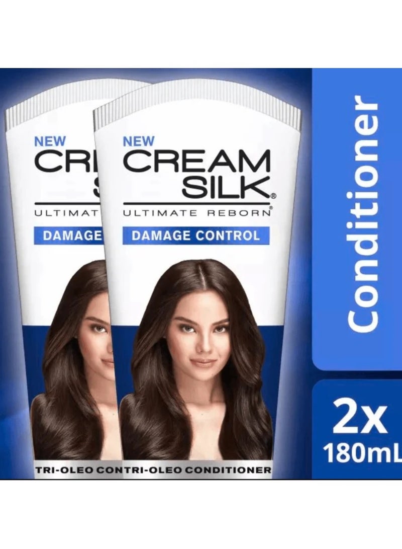 Creamsilk Cream Silk Conditioner Damage Control Blue - 2 × 180ml - Image 1