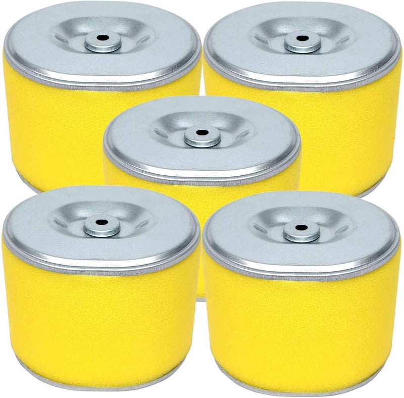 HOODELL 5 Pack 17210-ZE3-505 Air Filter, Replace 17210-ZE3-010 Air Cleaner, Fit for Honda GX390 13HP GX340 11HP Engine Air Filter - Image 1