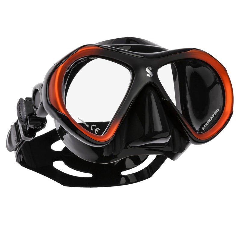 SCUBAPRO Spectra Mini Scuba Mask with Ultra Clear Dual Lens and EZ Equalize Nose Pocket for Small Divers, Black/Bronze - Image 4