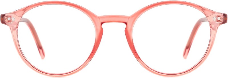 TIJN Blue Light Blocking Glasses Men Women Vintage Thick Round Rim Frame Eyeglasses - Image 1