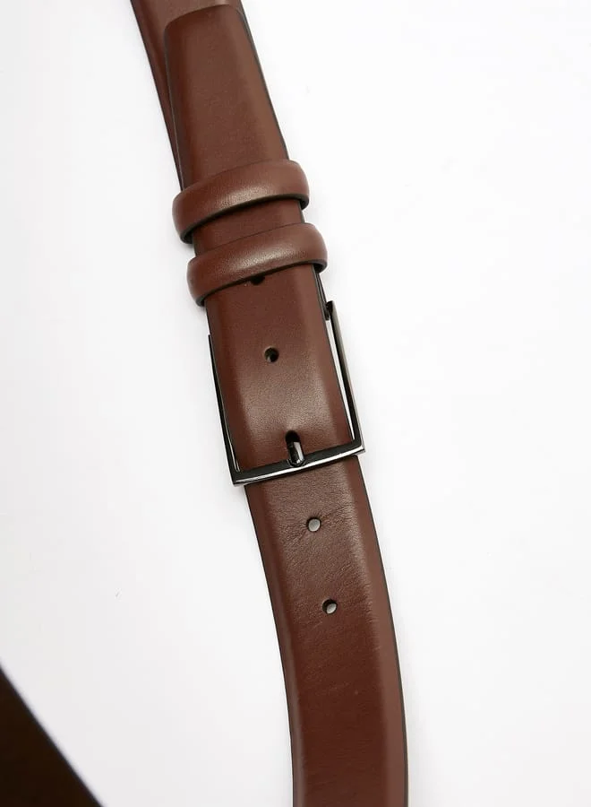 دوتشيني حزام خصر رجالي سادة بإبزيم دبوس