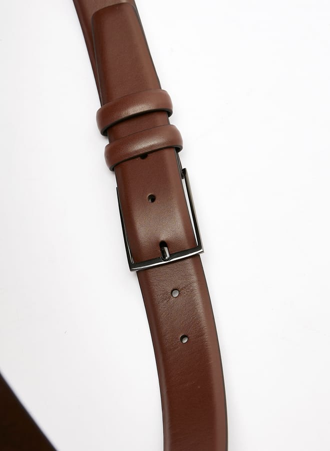 دوتشيني حزام خصر رجالي سادة بإبزيم دبوس - Image 2