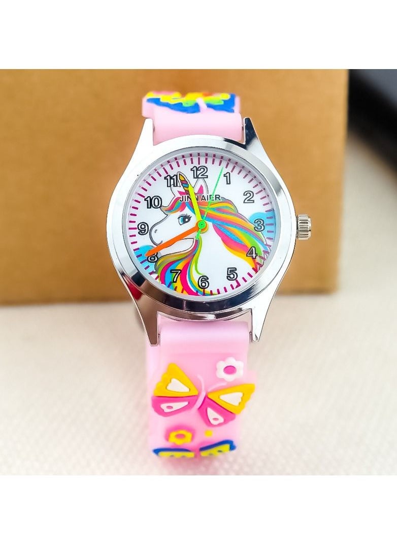 NIBEMINENT - Watch for children 3-12 Years Old Kids Sports Waterproof Cartoon watches for girls - Image 1