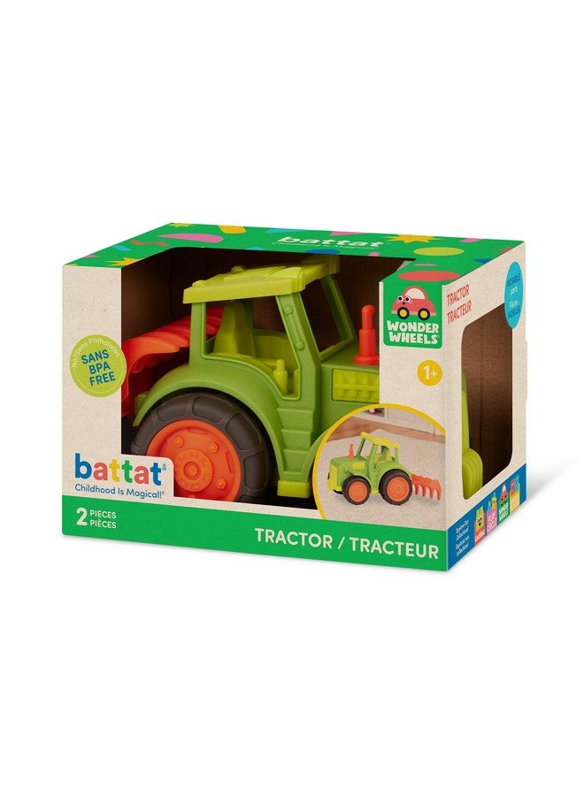 BATTAT Battat- Wonder Wheels- Tractor Toy With Rake - Developmental Farm Toy For Kids, Toddlers - Durable & Sturdy Toy Truck- Tractor - 1 year +  - Image 5