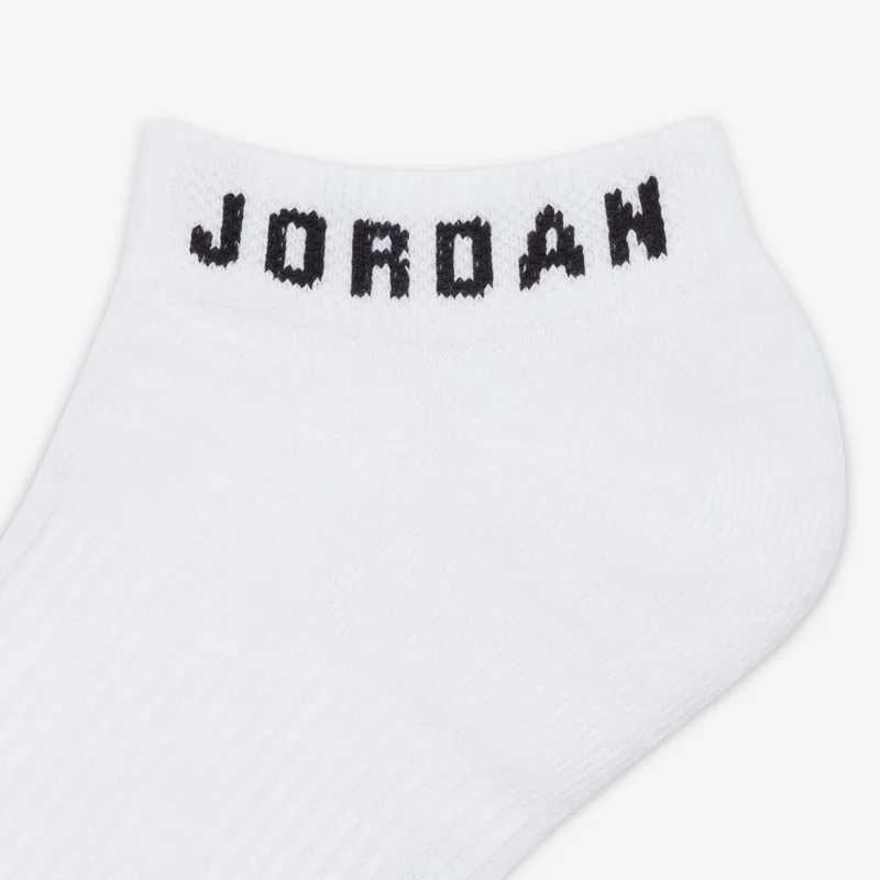Jordan White Everyday No-Show Socks (3 Pairs)  | Best Price UAE