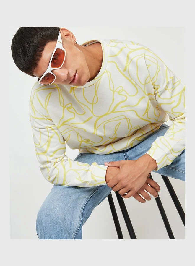 ستايلي سويت شيرت بقصة بوكسي