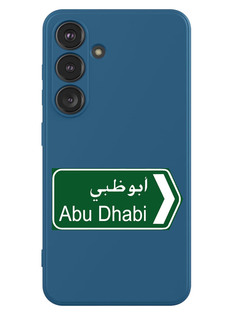 Theodor Protective Slim Fit Case Liquid Silicone Cover with Full Body Protection Anti-Scratch Shockproof Case For Samsung Galaxy S24 Plus (Blue) - abudhabi sign board - Image 1