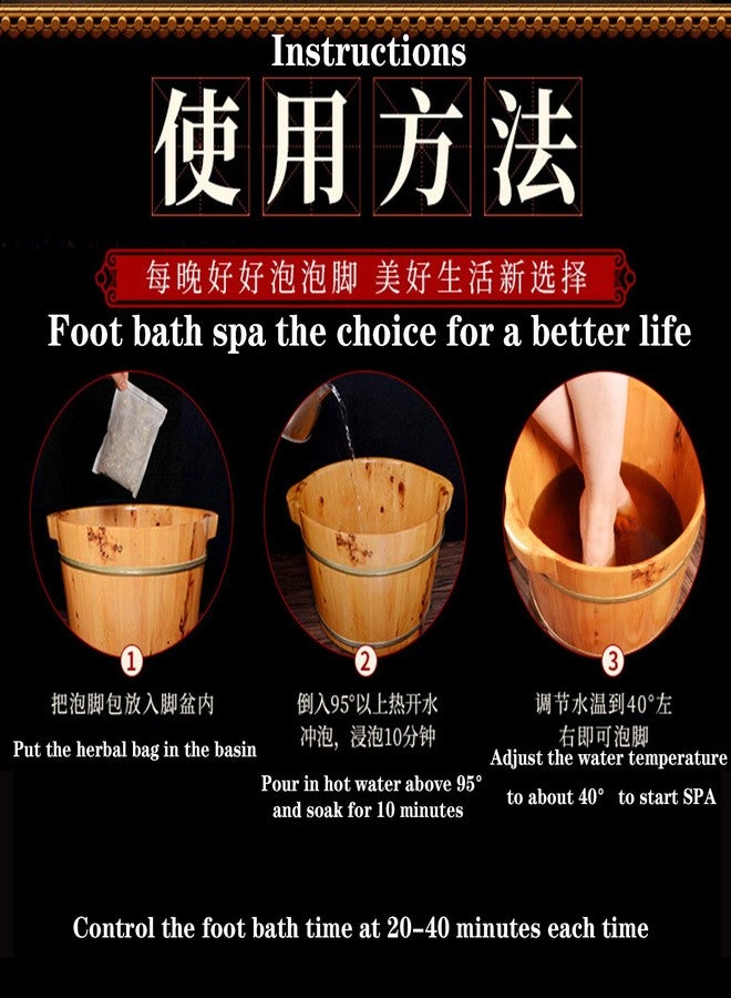 AMTOOCH 100bag Natural Mugwort Herb Foot Soak Wormwood Foot Bath Powder Spa Relax Massage艾草足浴泡脚 - Image 4