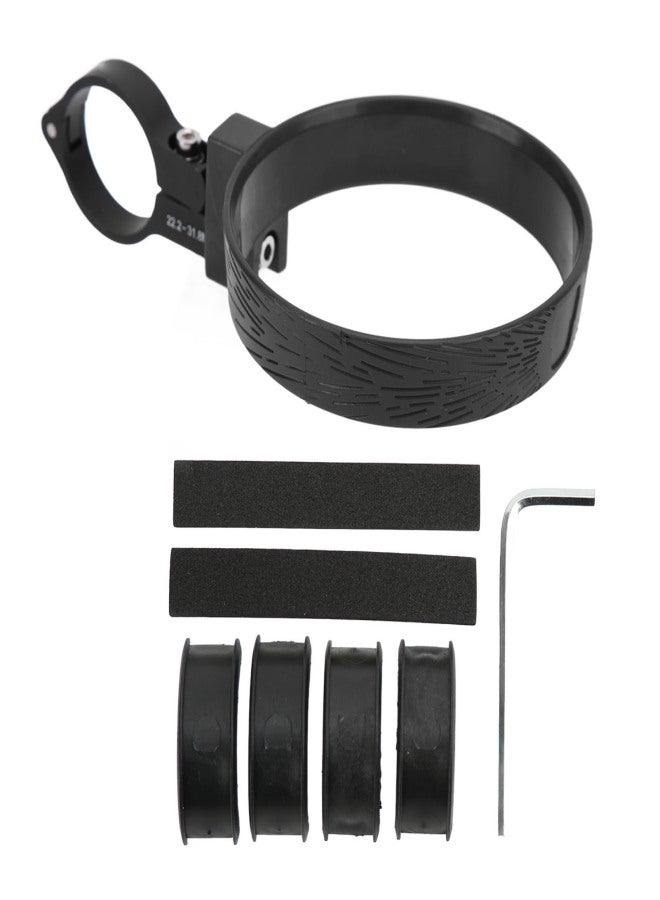 إنلي حامل أكواب للدراجات الكهربائية من إنلي، مصنوع من سبائك الألومنيوم، حامل أكواب قهوة وشاي، أسود اللون، مناسب للدراجات - Image 1